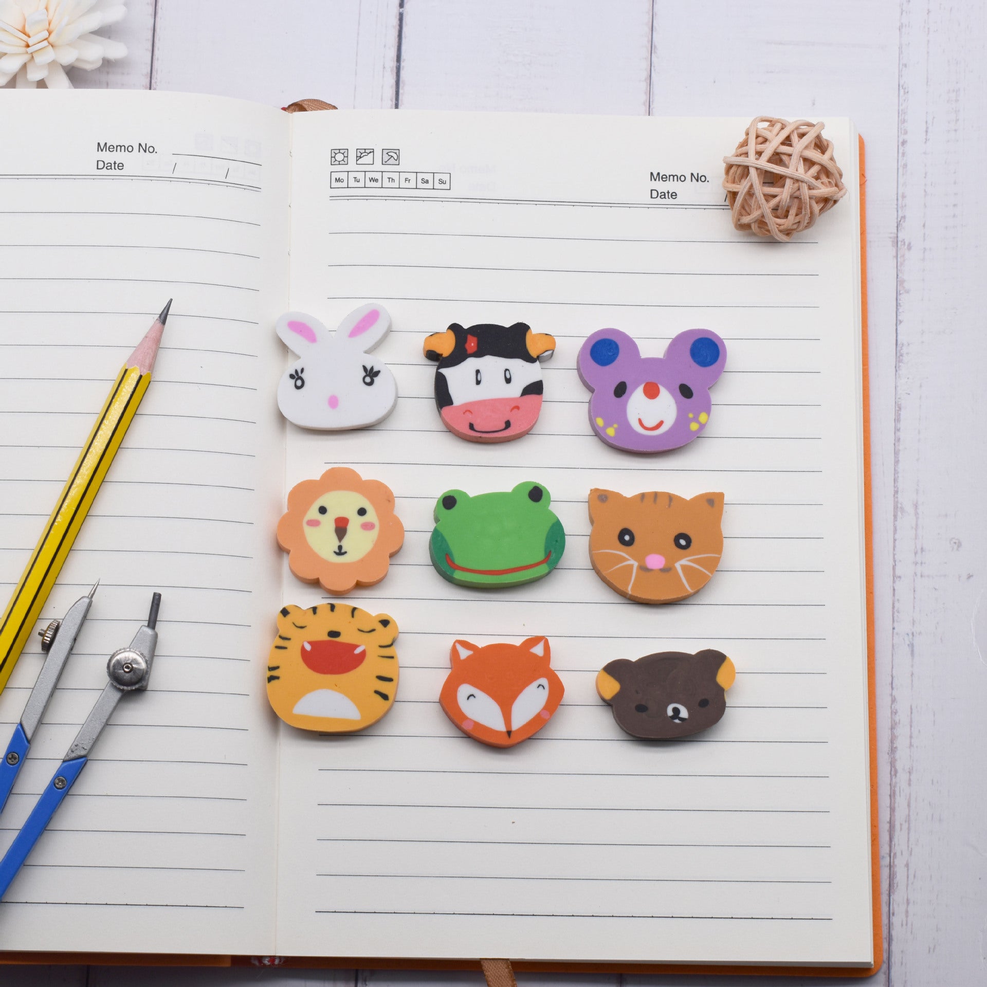 Wholesale PVC New Animal Shape Eraser